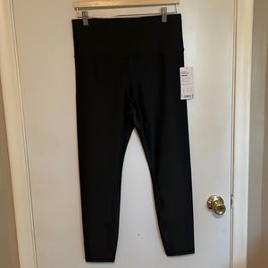 Athleta Black Elation Shine Tight Yoga Pant sz L
